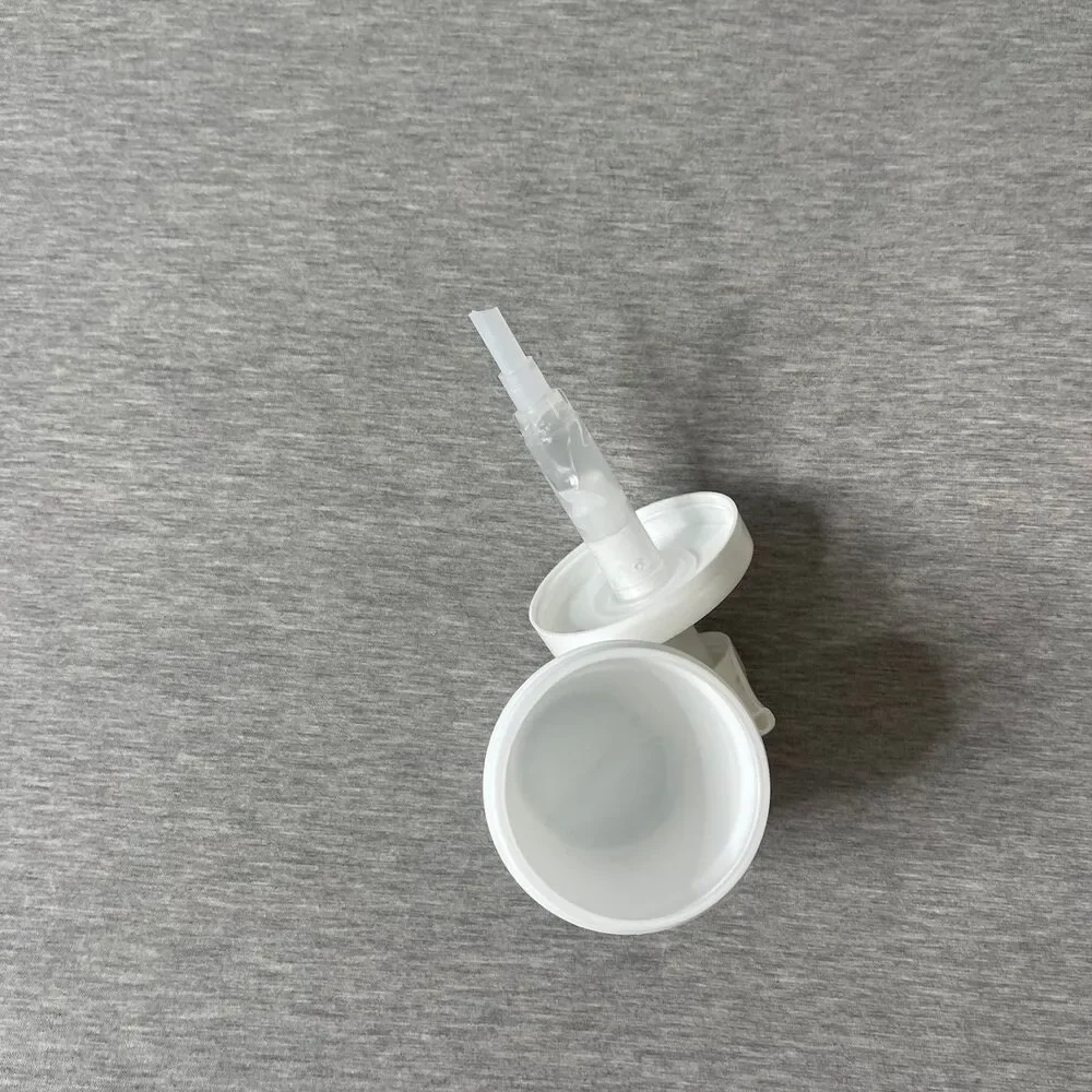 Reusable White Plastic Soap and Lotion Dispenser for Car Cup Holder